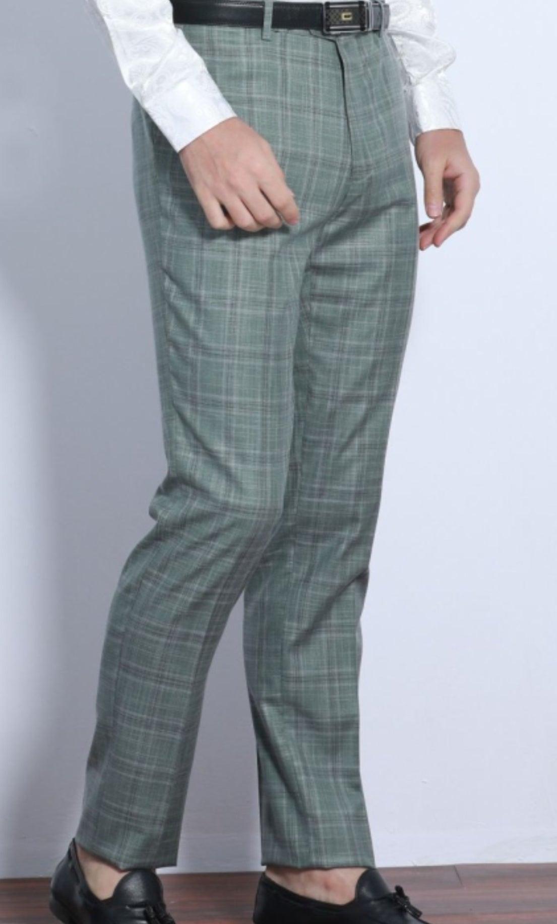 Plaid Casual Attire Slacks